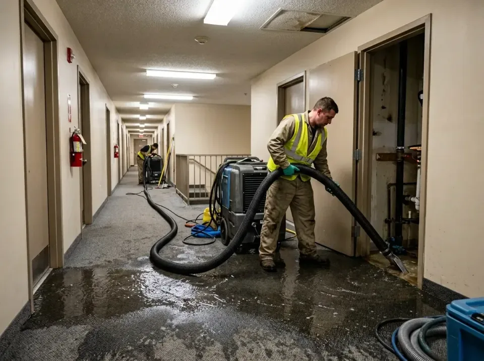 multi-unit-apartment-hallway-f-005 — frequently asked questions, Emergency Burst Pipe Water Extraction & Removal in Lake Che…
